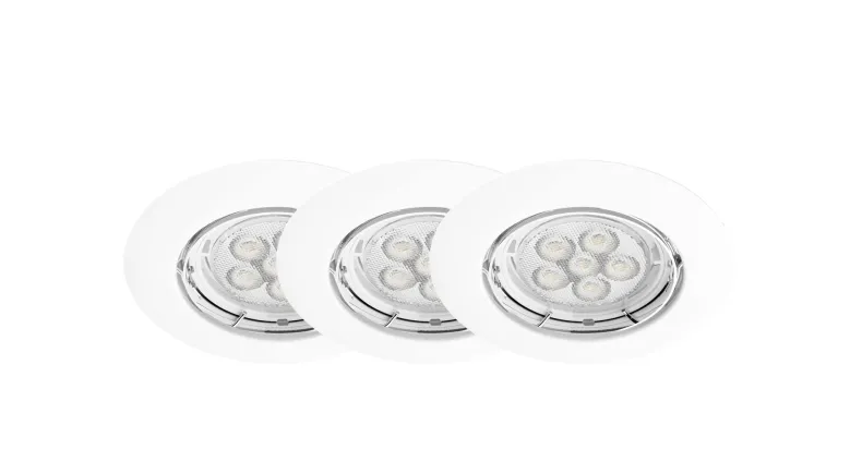 Led 3 x GU10 5,5W dim wit