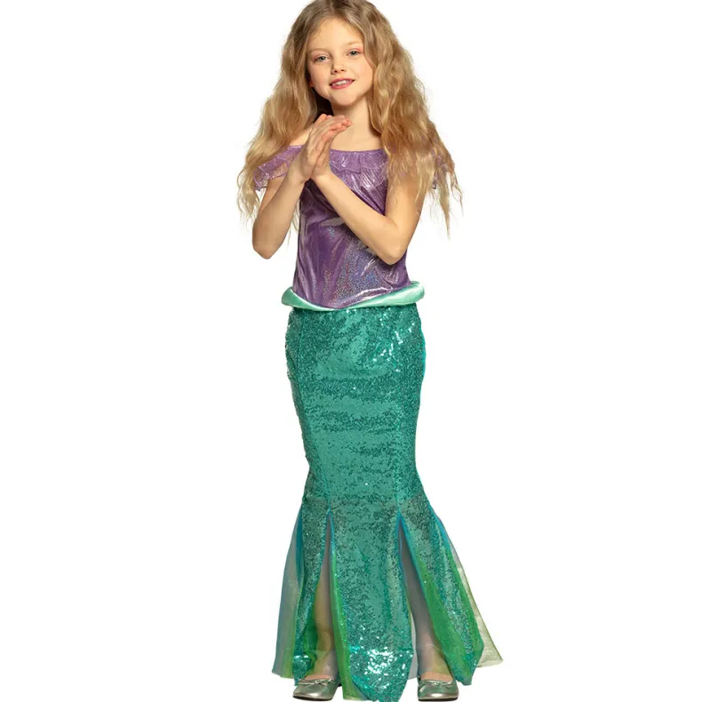 Kinderkostuum Mermaid Princess - 7-9 jaar