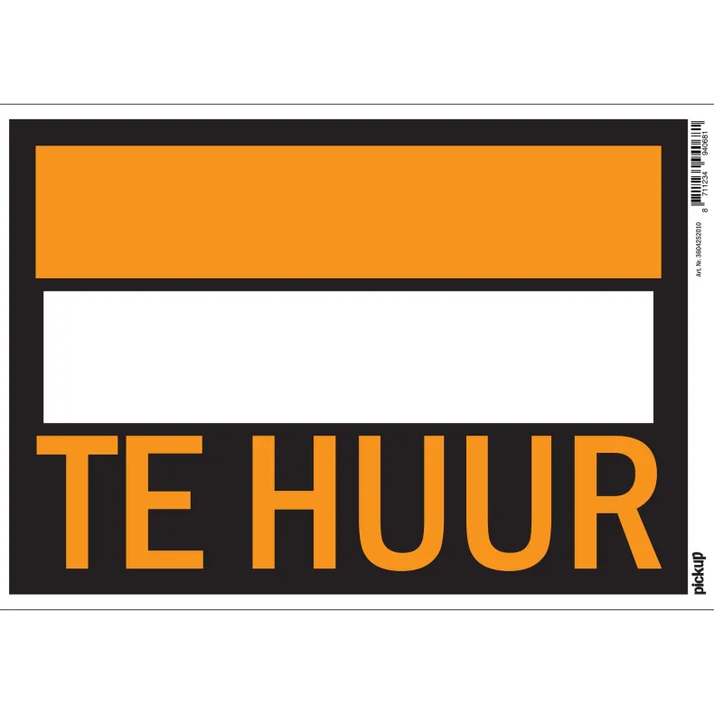 Pictogram te huur 23 x 33 cm