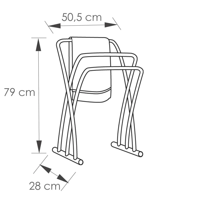 Handdoekhouder Hendaye wit