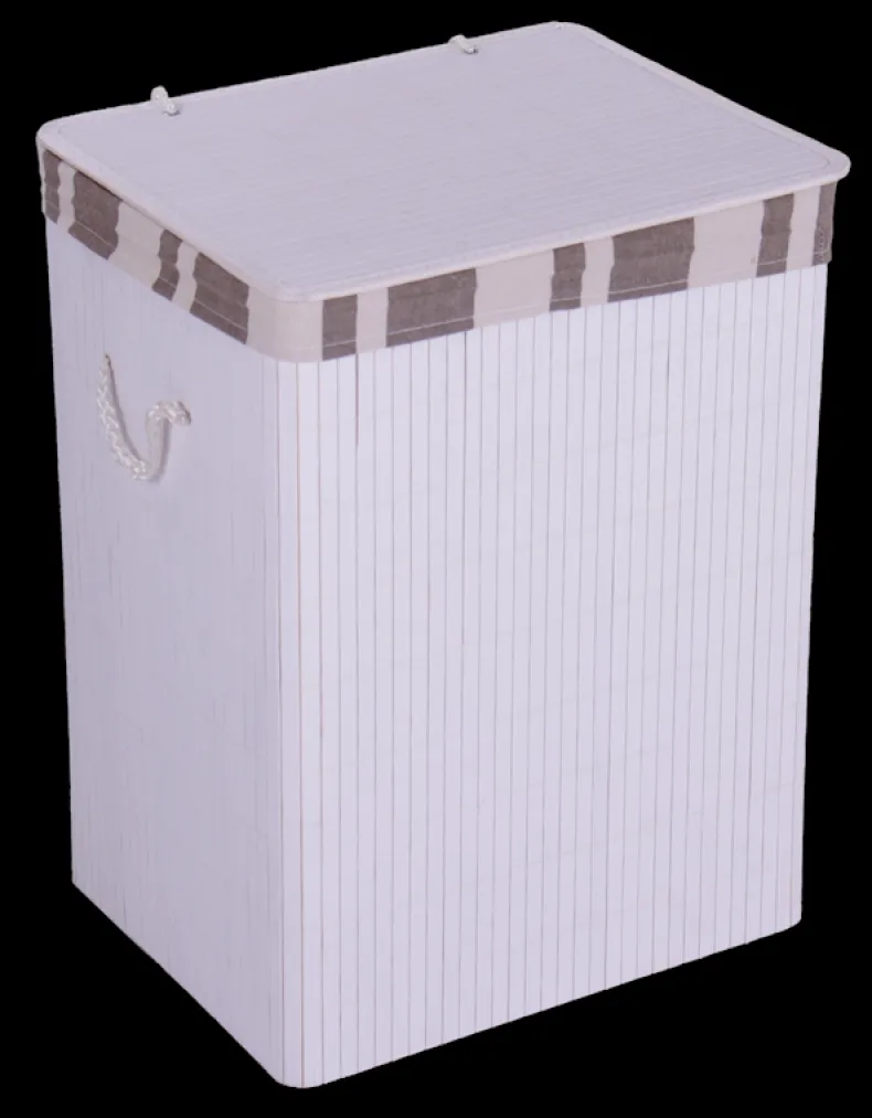 Mand wit met deksel S