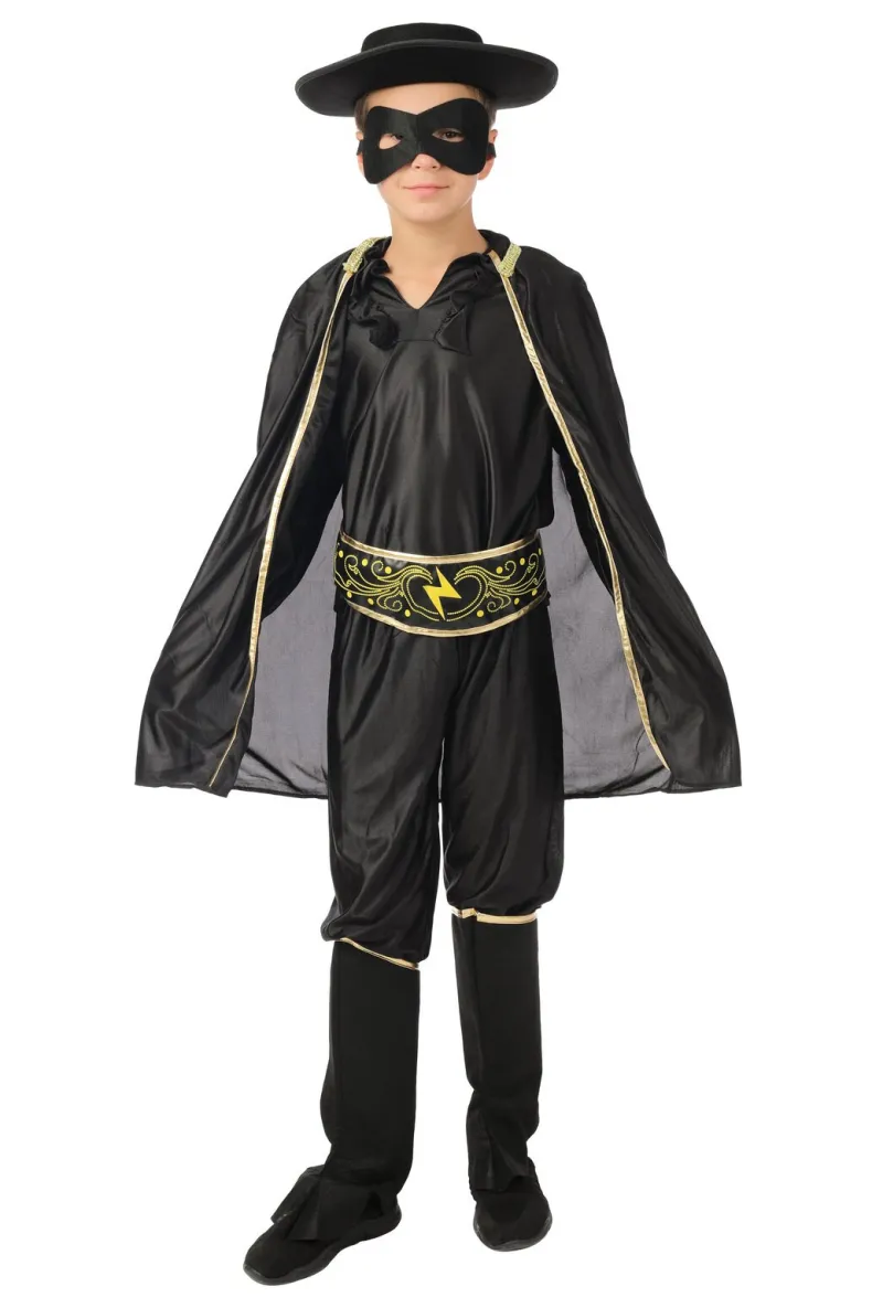 Kinderkostuum Gemaskerde Bandiet - Zorro - 7-9 jaar