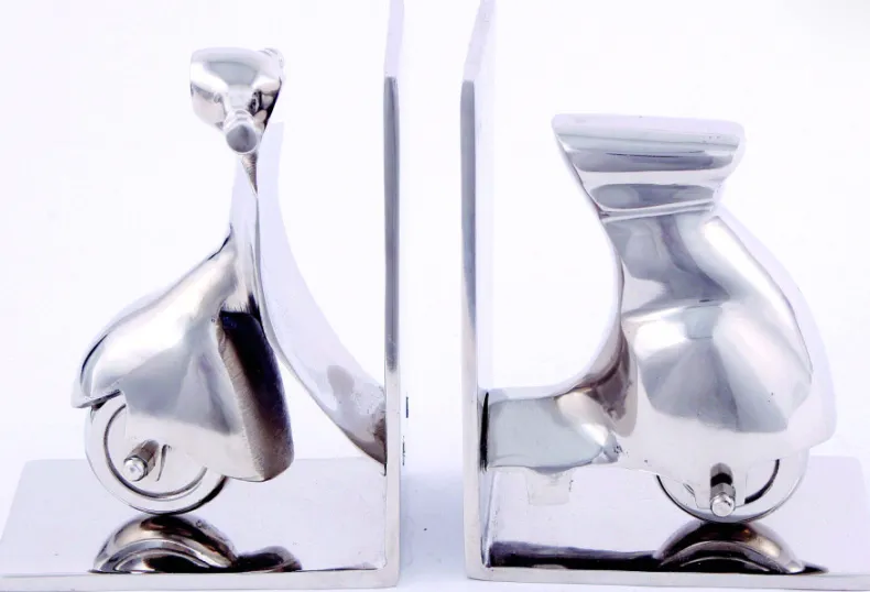 Aluminium set boekhouders 13 x 8 x 17 cm