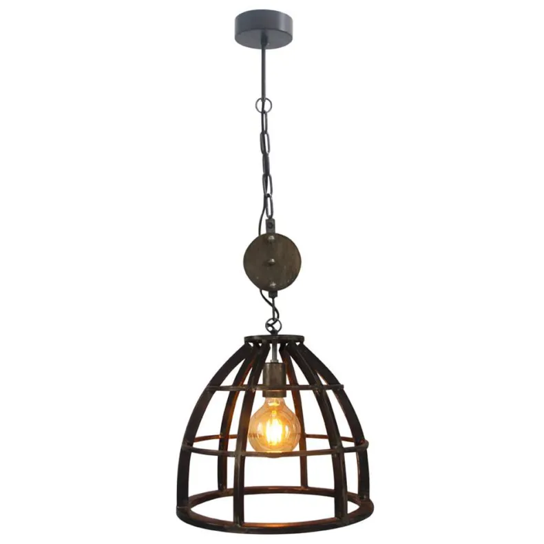 Matrix hanglamp zwart metaal 60W