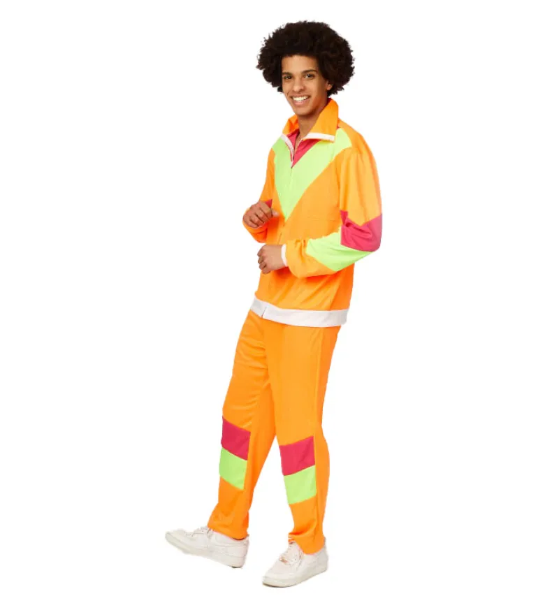 Trainingspak Man Fluo - Oranje/geel - Maat 50