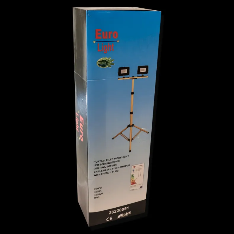 Telescopische LED schijnwerper  2X30W