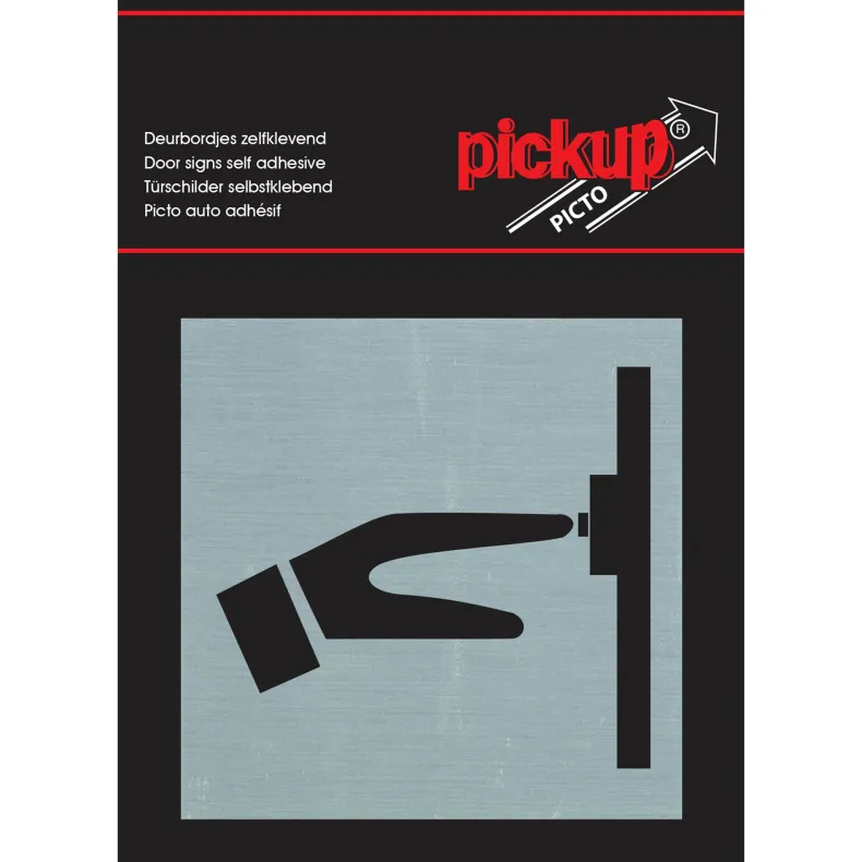 Pictogram bellen aluminium