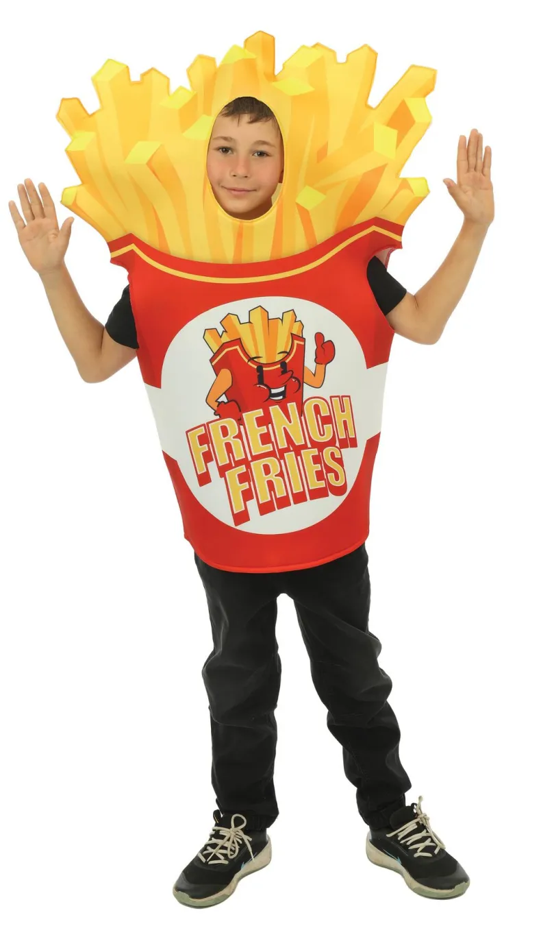 Kinderkostuum Frietjes - Foam - One Size