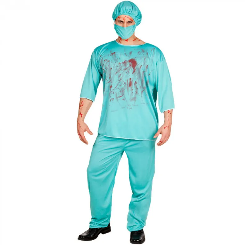 Volwassenenkostuum bloederige chirurg M/L