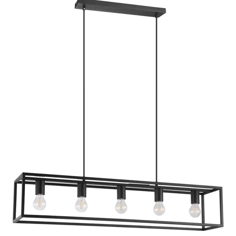 Eglo Hanglamp Blackcrown 5x E27