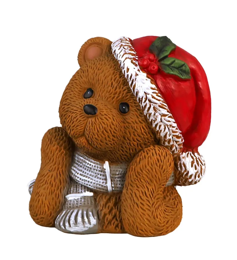 Beer kerstbeeld 25cm