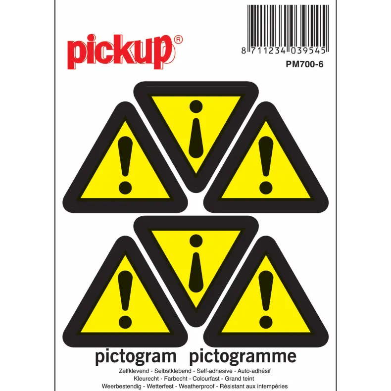 Pictogram gevaar 10 x 10 cm