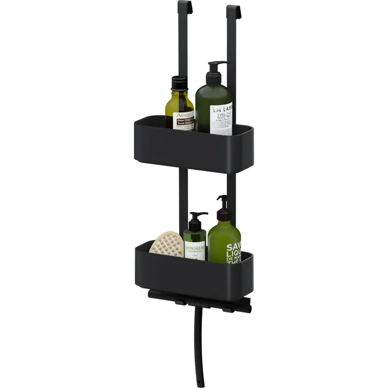 Tiger 2-Store Ophangbaar doucherek 25 cm - zwart