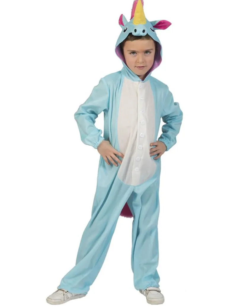 Verkleedpak Unicorn Blue Berry Onesie - Maat 116