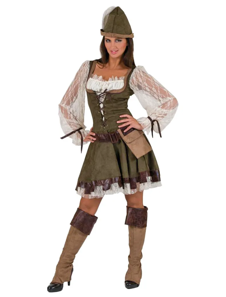 Kostuum Jurk Lady Marian Robin Hood - Maat 40/42