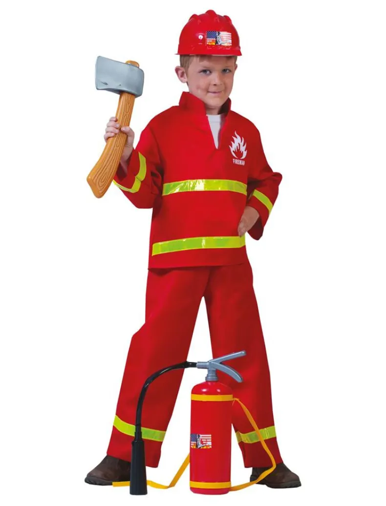 Kinderkostuum Brandweerman Sam - Maat 140