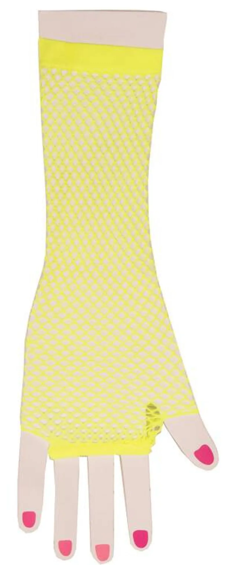 Handschoen Visnet Geel