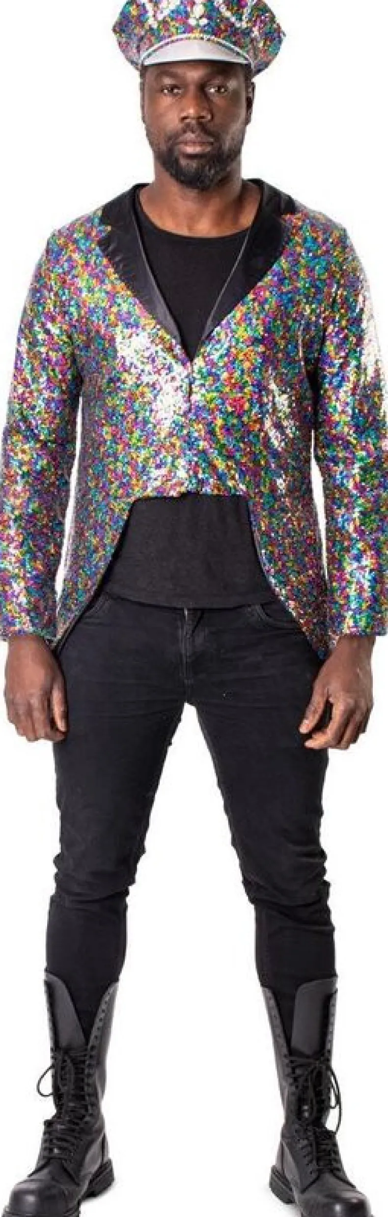 Verkleedjas glitters Heren XL/XXL