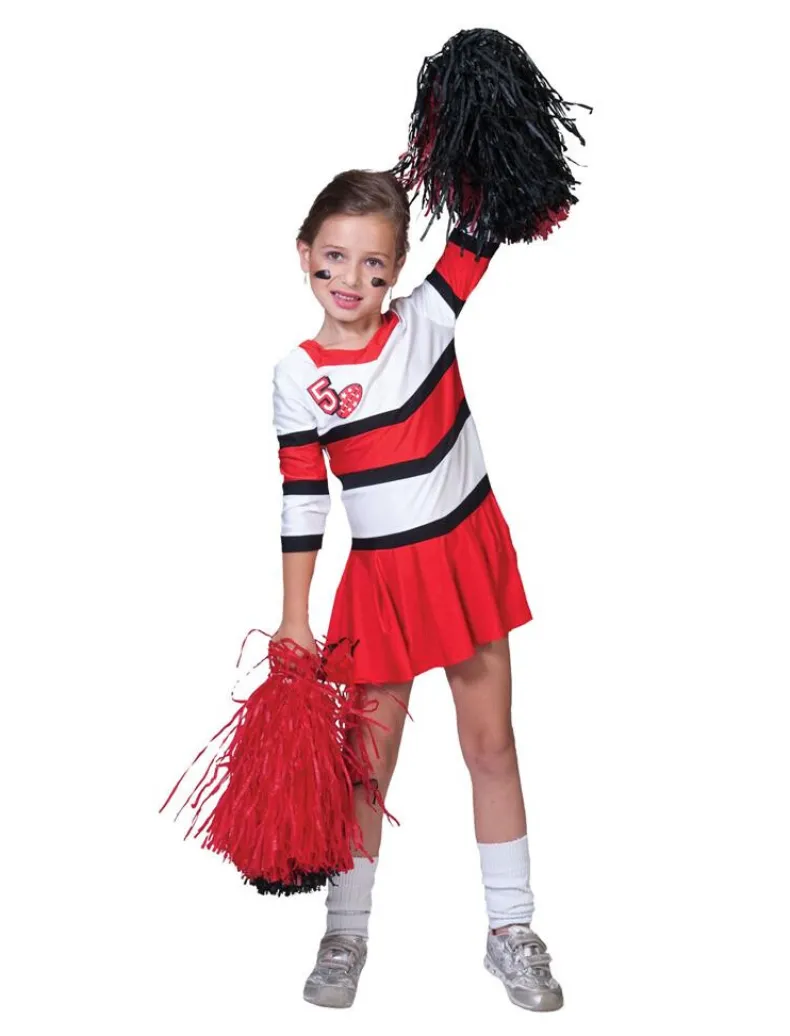 Kinderkostuum Cheerleader Angie - Maat 128