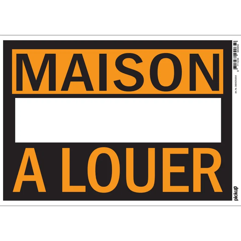 Pictogram maison à louer 23 x 33 cm