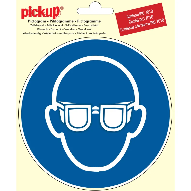 Pictogram oogbescherming Ø 15 cm