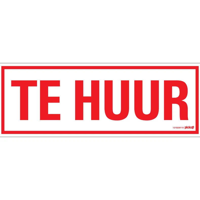 Pictogram te huur 33 x 12 cm