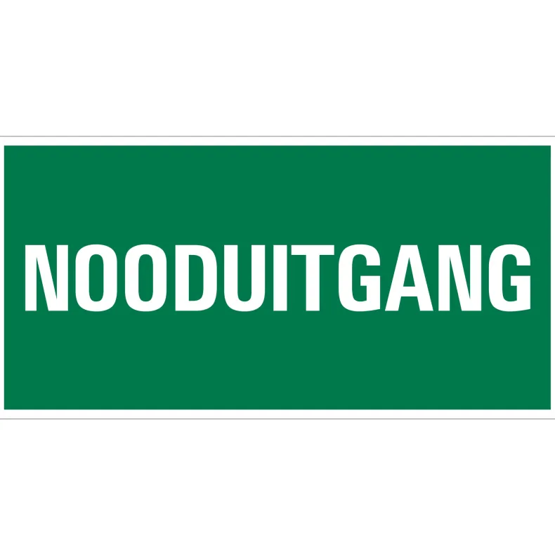 Pictogram nooduitgang 15 x 30 cm