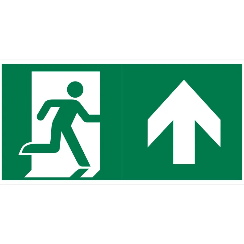 Pictogram rechtdoor / naar boven 15 x 30 cm