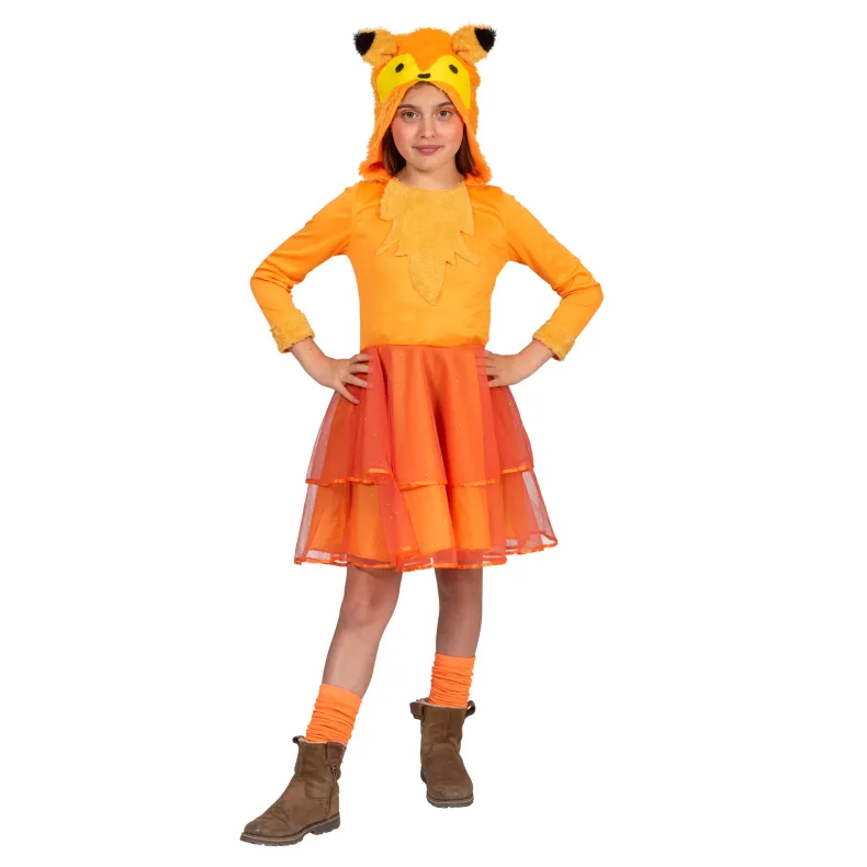 Kinderkostuum Vos Fiona Meisje - Maat 140