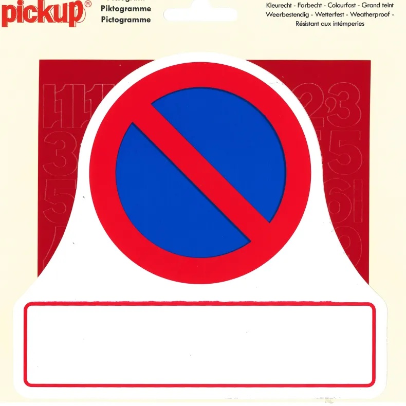 Pictogram set parkeerverbod