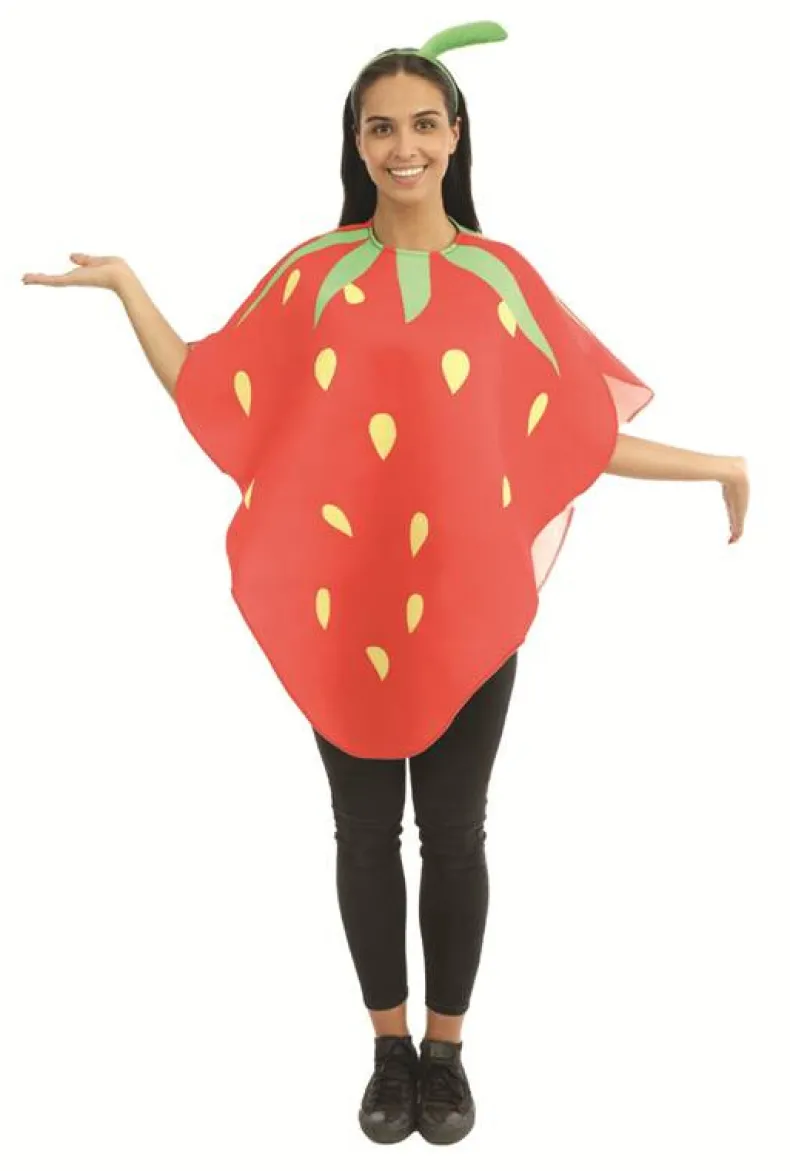 Kostuum Aardbei volwassenen - Foam - One Size