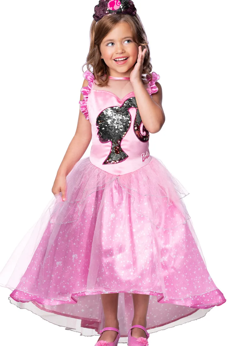 Kinderkostuum Prinsessenjurk Barbie - 7-8 jaar