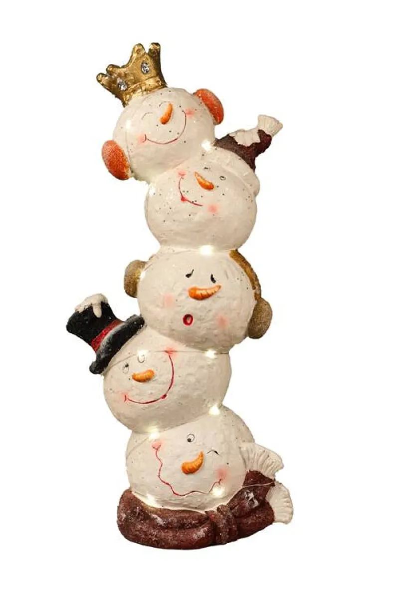 Koning Sneeuwman 30x21x70cm