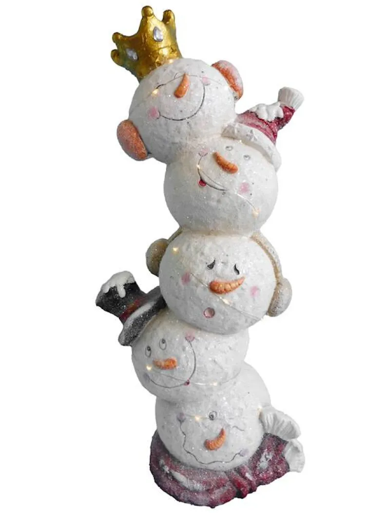 Koning Sneeuwman 30x21x70cm