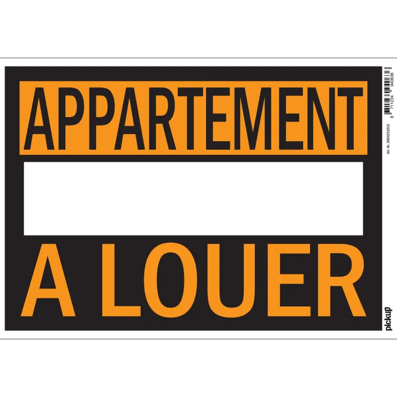 Pictogram appartement à louer 23 x 33 cm