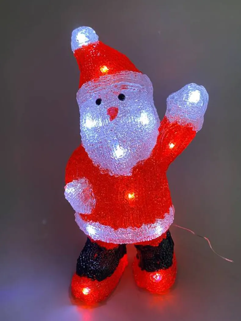 Kerstman LED acrylic 29 cm