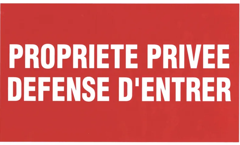 Pictogram propriété privé 33 x 20 cm