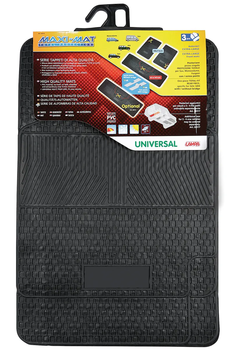 3 Delige Maxi-Mat  PVC Wasbaar