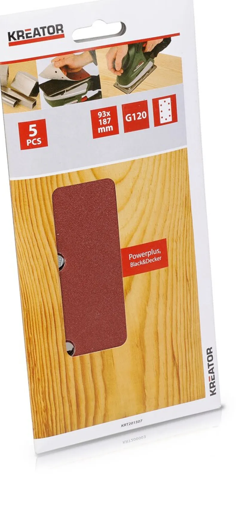 5 x schuurpapier 93 x 187 mm K120