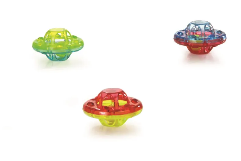 Acryl kattenspeeltje ufo met ratel