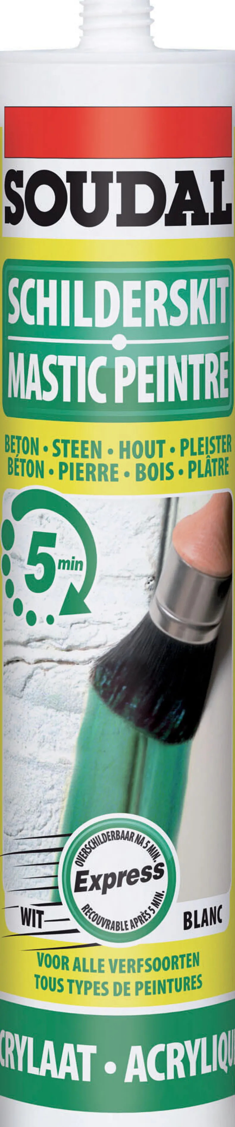 Acrylaat schilderskit express wit 300 ml