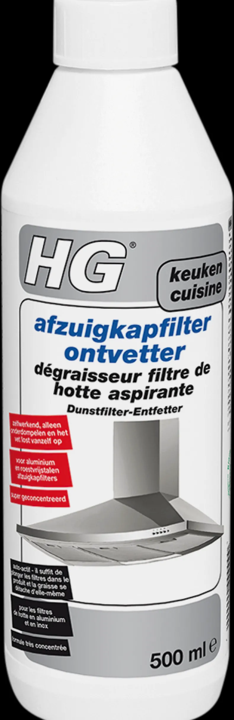 Afzuigkapfilterontvetter 0,5 L