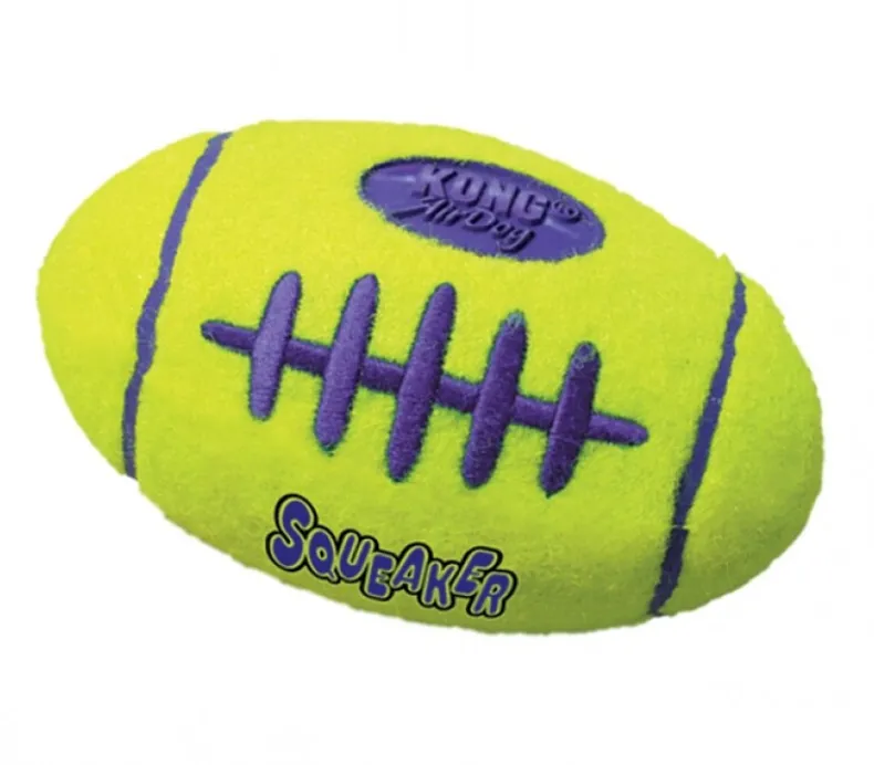 Air squeaker football geel L