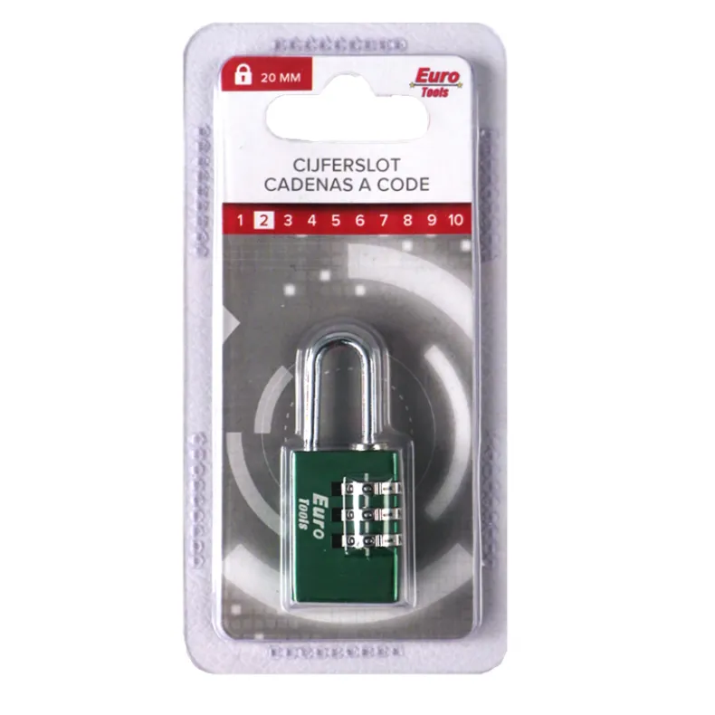 Alu combinatieslot 20 mm groen