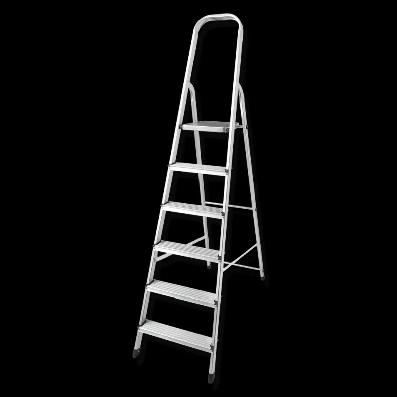 Aluminium ladder 6 treden