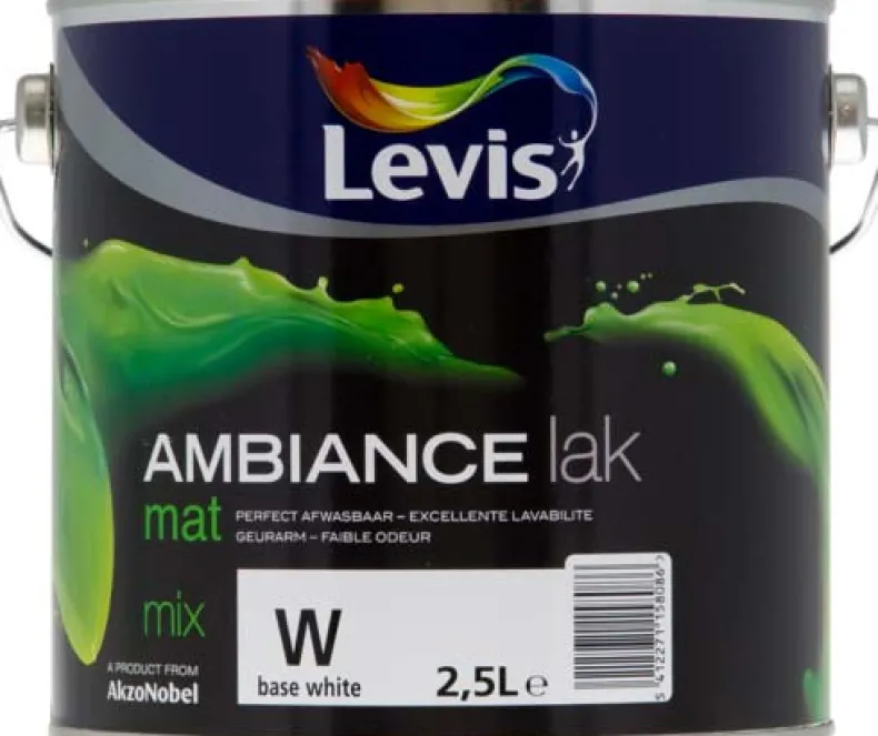Ambiance lak mat mix 2,5 L wit