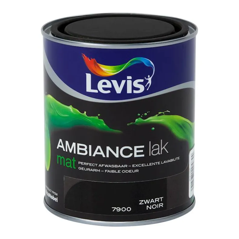 Ambiance lak mat zwart 750 ml
