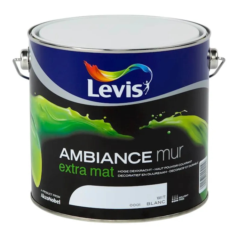 Ambiance mur extra mat wit 2,5 L