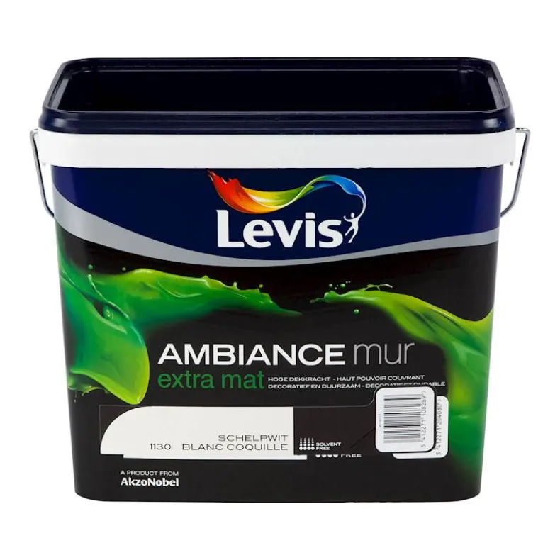 Ambiance mur mat schelpwit 5 L