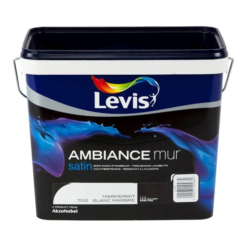 Ambiance mur satin marmerwit 5 L